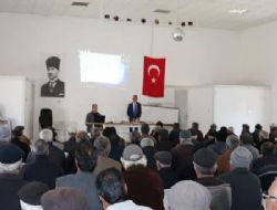 Sulama suyu projesi için toplantı yapıldı.